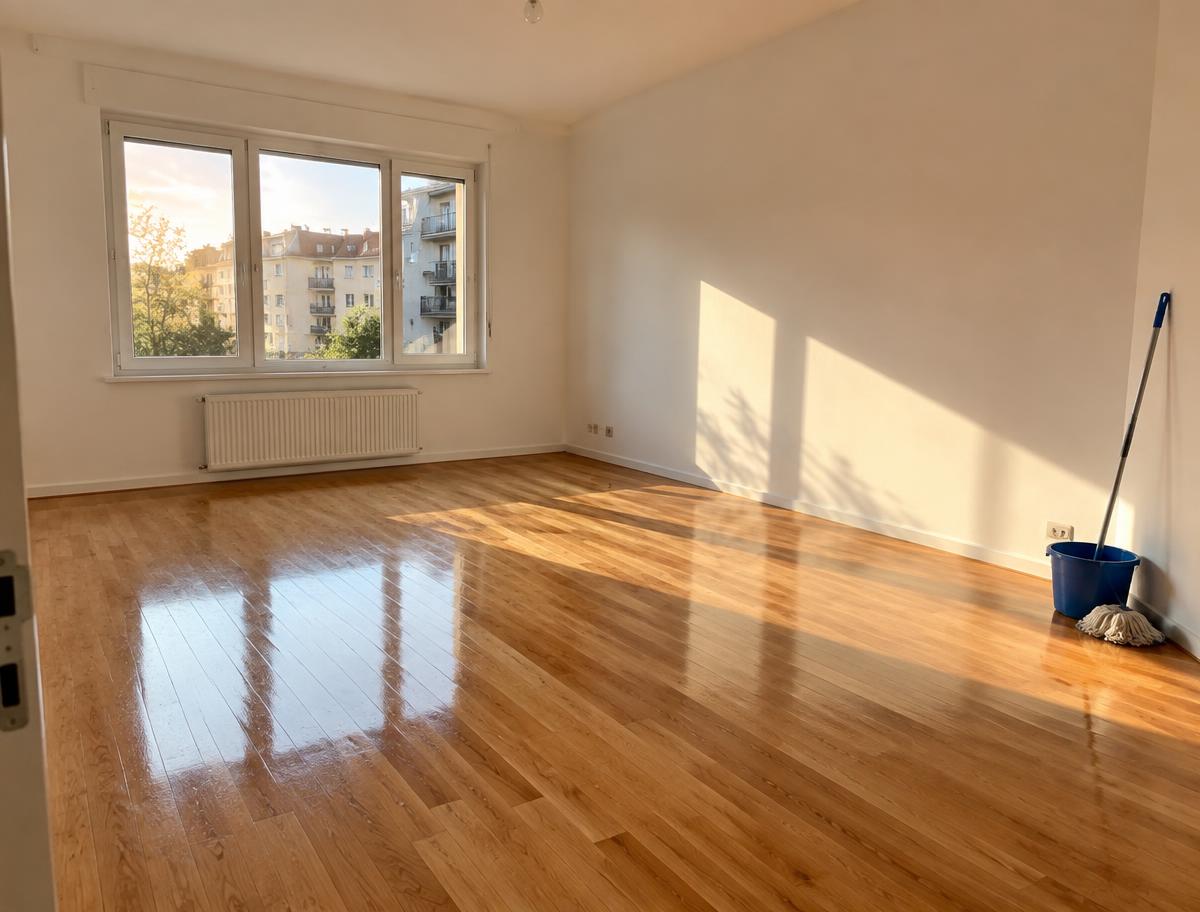 Appartement nettoyé après travaux par Cristal Pur